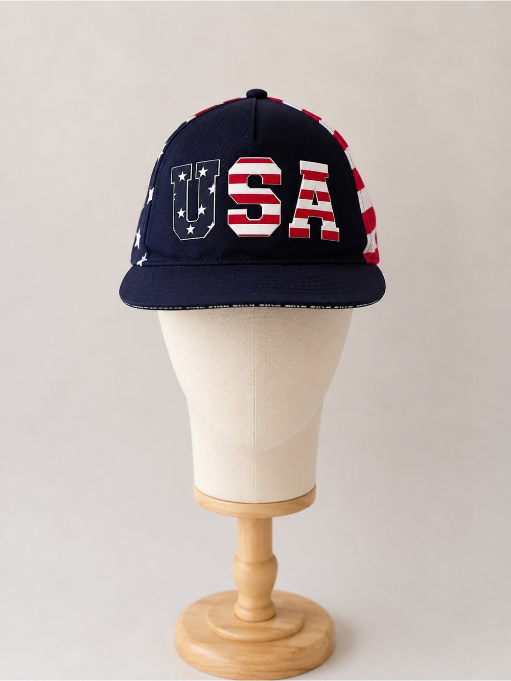 The Children's Place Navy Red White USA Patch Baseball Cap